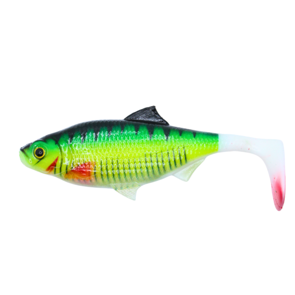 ZESTAW 2X DUŻA GUMA REAL FISH 14 CM FIRE TIGER - obrazek 3