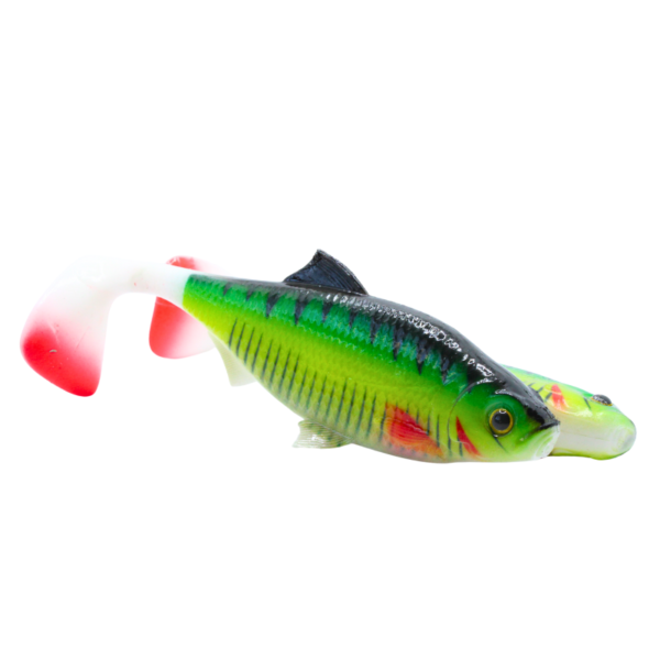ZESTAW 2X DUŻA GUMA REAL FISH 14 CM FIRE TIGER