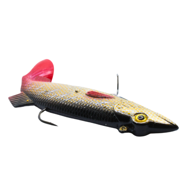 UZBROJONA GUMA SZCZUPAK BRĄZ 14CM /36 G - obrazek 3