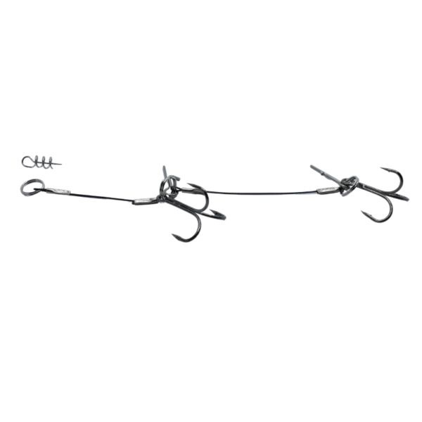 DOZBROJKA SPINNINGOWA 15 cm #4 15kg wolfram na 2x kotwice - obrazek 2