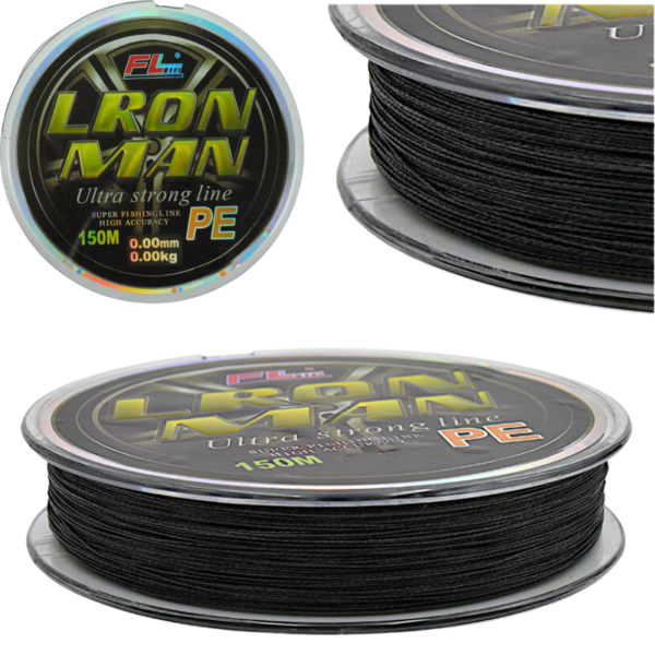 PLECIONKA WĘDKARSKA 0,30MM 150M CZARNA lron man