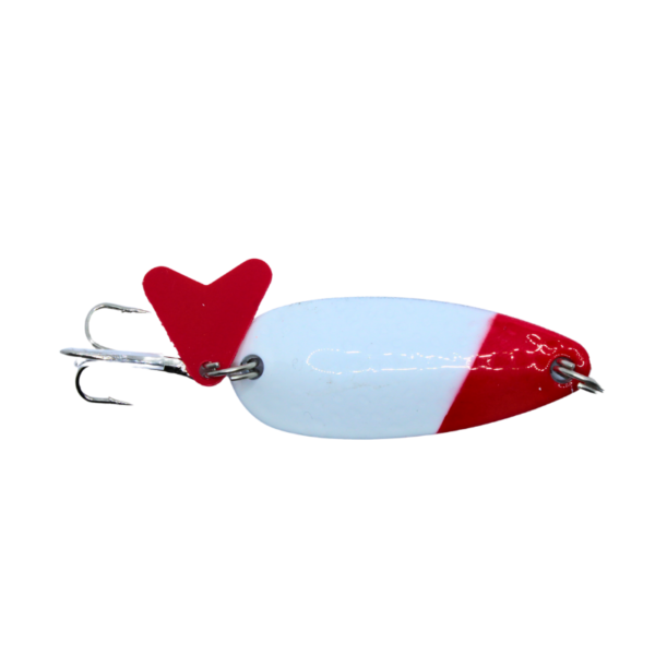 GOLURE  WAHADŁO SZCZUPAKOWE BIAŁO-CZERWONE 20G 6CM - obrazek 2