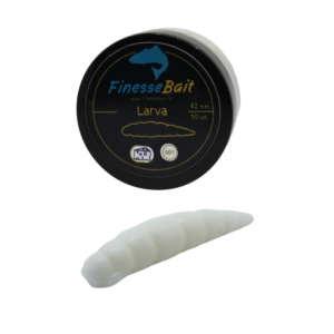 FINESSE BAIT LARVA 42MM  BIAŁA 001