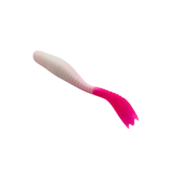 FINESSE BAIT DUCK WORM 75MM RÓŻOWO - BIAŁY 105 - obrazek 4