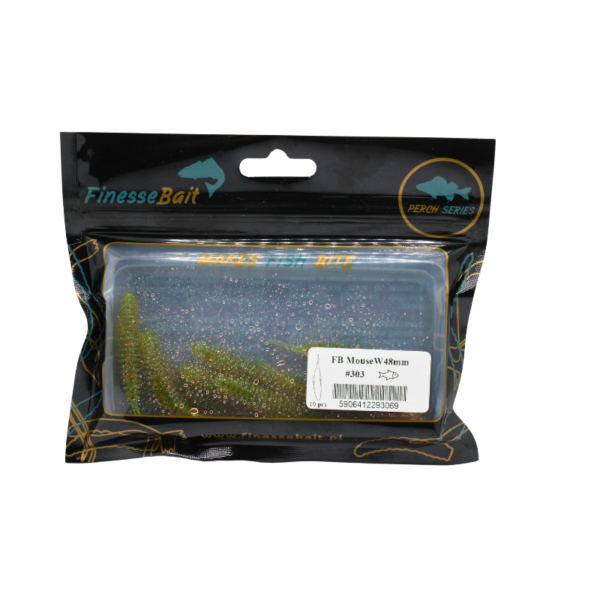 FINESSE BAIT MOUSE WORM 48 MM MOTOROIL 303 - obrazek 2