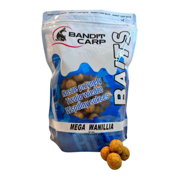 KULKI PROTEINOWE BANDIT BAITS 20m MEGA WANILIA 1KG - obrazek 3