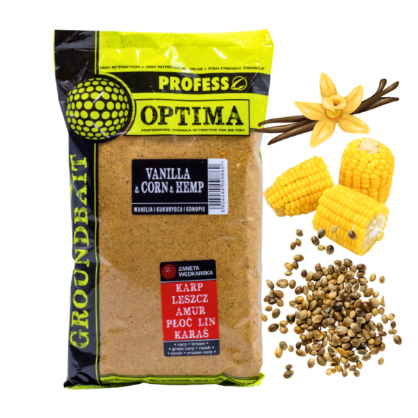 PROFESS ZANĘTA OPTIMA WANILIA - KUKURYDZA -KONOPIE 1 kg