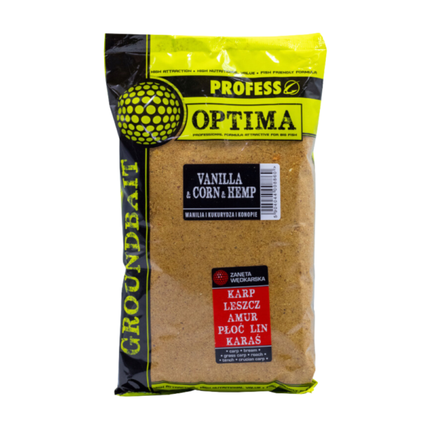 PROFESS ZANĘTA OPTIMA WANILIA - KUKURYDZA -KONOPIE 1 kg - obrazek 2