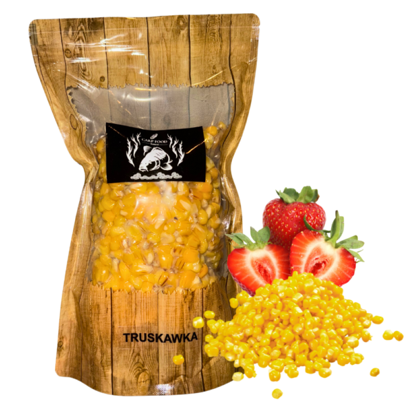 CARP FOOD KUKURYDZA 1KG TRUSKAWKA