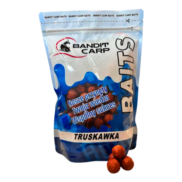 KULKI PROTEINOWE BANDIT BAITS 16mm TRUSKAWKA 1KG - obrazek 2