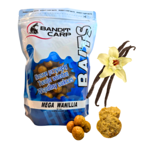 KULKI PROTEINOWE BANDIT BAITS 20m MEGA WANILIA 1KG