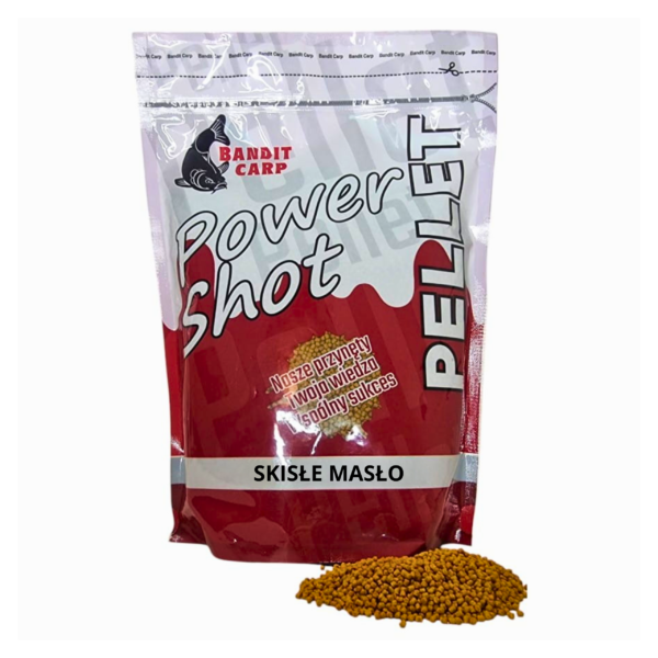 POWER SHOT PELLET 2mm SKISŁE MASŁO 1KG - Bandit Carp - obrazek 2