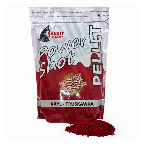 POWER SHOT PELLET 2mm KRYL - TRUSKAWKA 1KG - Bandit Carp - obrazek 2