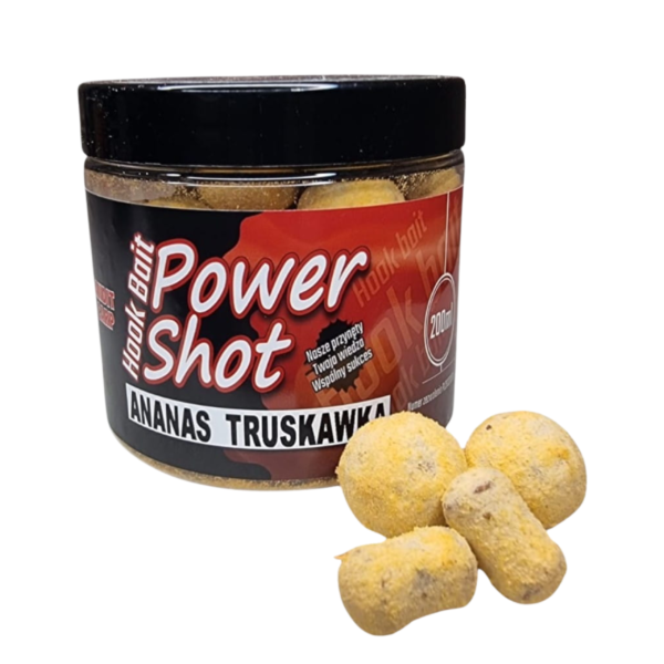 KULKI HACZYKOWE Power Shot Hook Baits Ananas Truskawka - obrazek 2