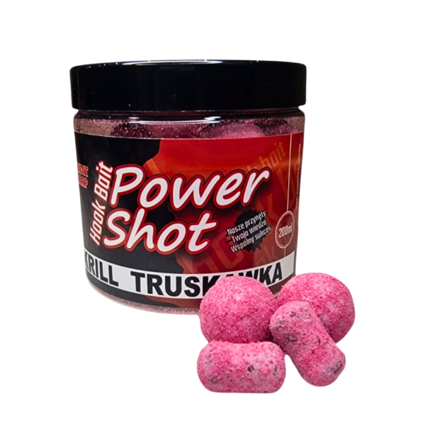 KULKI HACZYKOWE Power Shot Hook Baits  Kryl Truskawka - obrazek 2