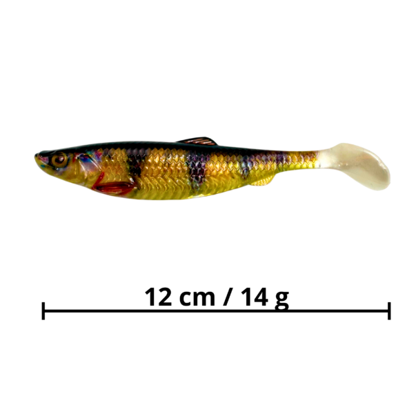FL PRO GUMA 4D TURBO GOLD PERCH 12 CM 14G - obrazek 2