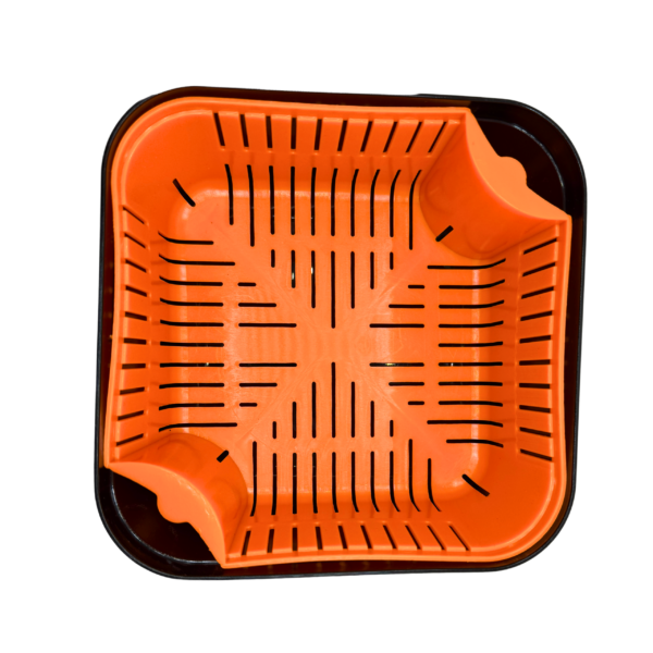 POJEMNIK KUWETA Z SITKIEM DO ODSĄCZANIA PELLETU 2w1 17x17x9  1,8l r. L - obrazek 6