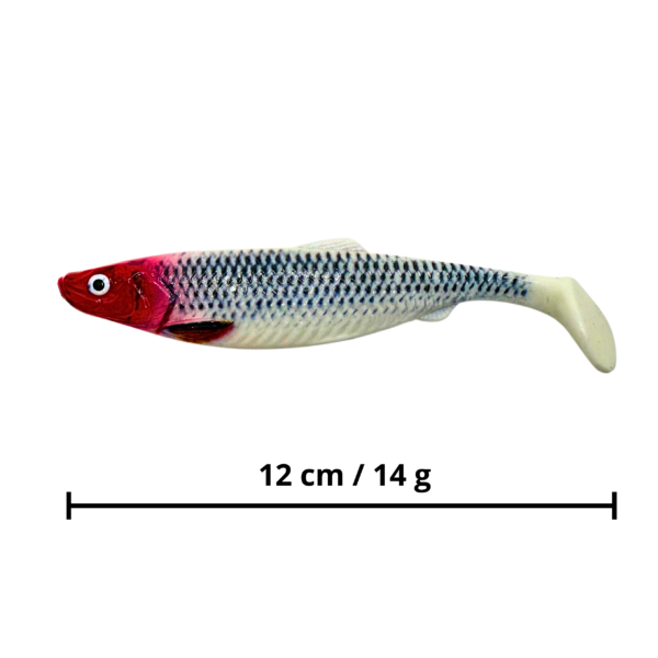 FL PRO GUMA 4D TURBO RED HEAD 12 CM 14G - obrazek 5