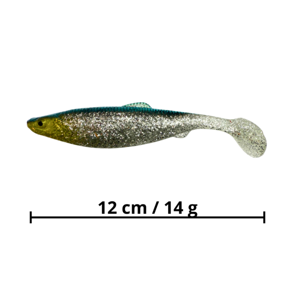 FL PRO GUMA 4D TURBO OLIVE BLEAK 12 CM 14G - obrazek 5