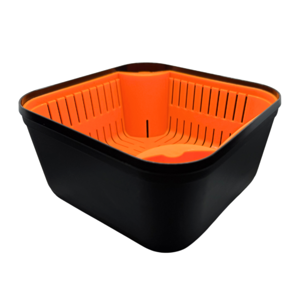 POJEMNIK KUWETA Z SITKIEM DO ODSĄCZANIA PELLETU 2w1 17x17x9  1,8l r. L - obrazek 9