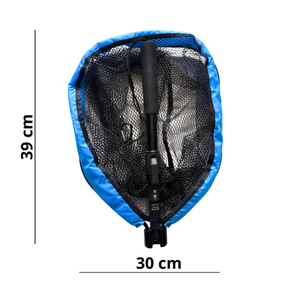 PODBIERAK SPINNINGOWY Z PŁYWAKIEM NA ŁÓDKĘ, Z BRZEGU Z GUMOWANĄ SIATKĄ 40CM - obrazek 4