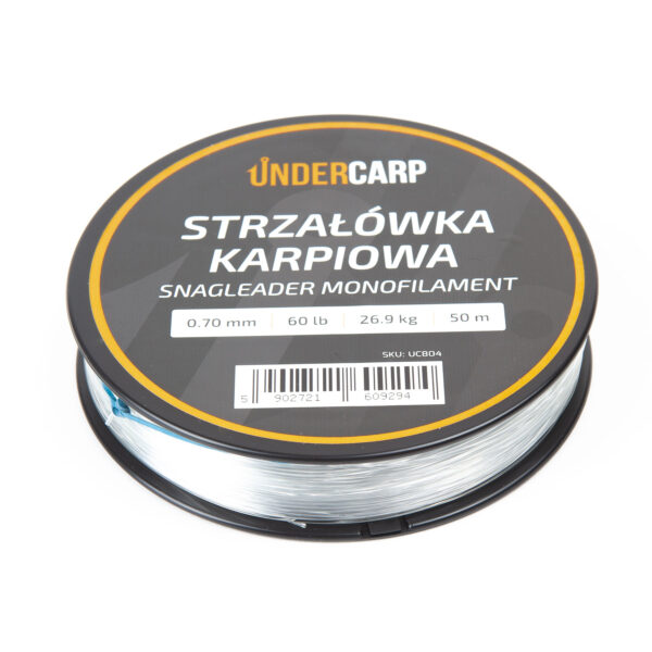 STRZAŁÓWKA KARPIOWA 0,70MM 60LB 50M UNDERCARP SNAGLEADER MONOFILAMENT - obrazek 3