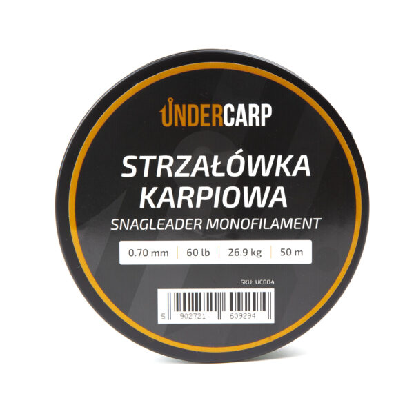 STRZAŁÓWKA KARPIOWA 0,70MM 60LB 50M UNDERCARP SNAGLEADER MONOFILAMENT - obrazek 2